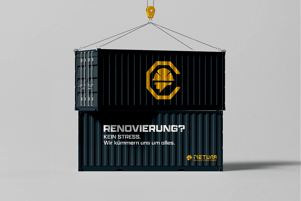 Projekt graficzny kontenerów dla branży budowlanej