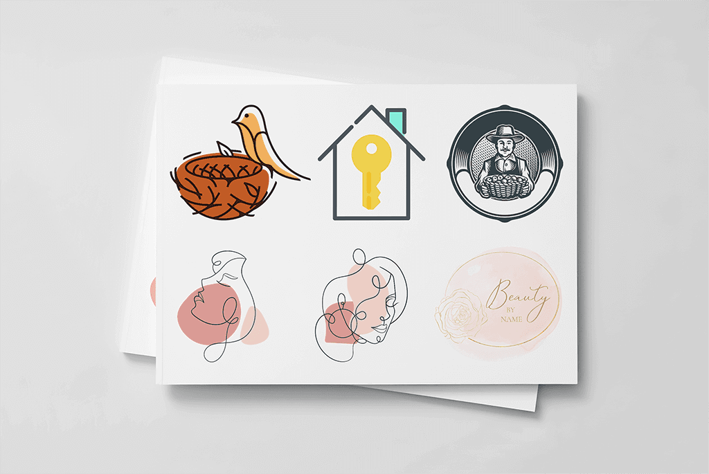 Przykłady skomplikowanych logo – ilustracyjne projekty z detalami