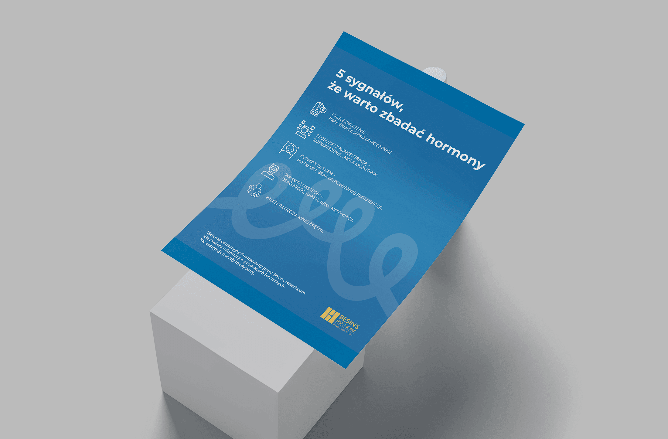 Projekt ulotki dla branży medycznej
